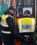Salford Big Orange Bus Anti-Fracking Blockade 